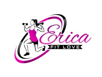 Erica Fit Love LLC logo design by DreamLogoDesign