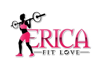 Erica Fit Love LLC logo design by DreamLogoDesign