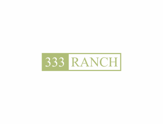 333 Ranch logo design by haidar