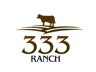 333 Ranch logo design by Dawnxisoul393