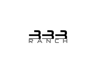 333 Ranch logo design by oke2angconcept