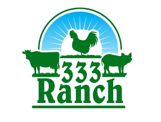 333 Ranch logo design by uttam