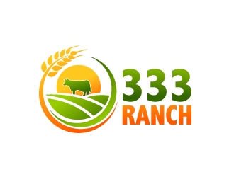 333 Ranch logo design by Dawnxisoul393