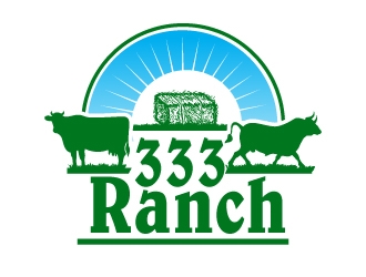 333 Ranch logo design by uttam