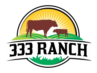 333 Ranch logo design by ruki