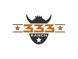 333 Ranch logo design by shernievz