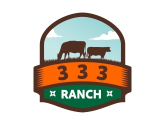 333 Ranch logo design by Enigma