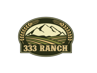 333 Ranch logo design by kanal