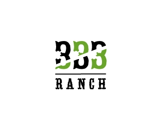 333 Ranch logo design by samuraiXcreations