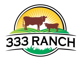 333 Ranch logo design by ruki