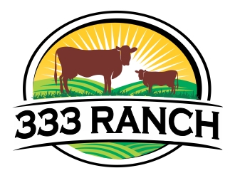 333 Ranch logo design by ruki