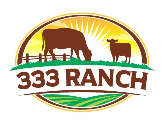 333 Ranch logo design by jaize