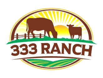 333 Ranch logo design by jaize