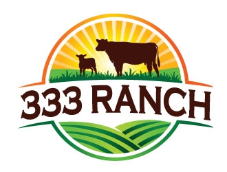 333 Ranch logo design by ruki