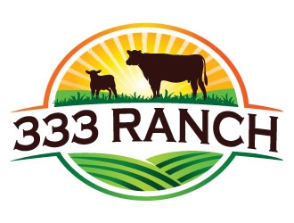 333 Ranch logo design by ruki