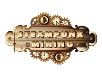 Steampunk Mining logo design by AYATA