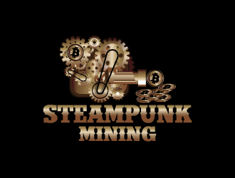 Steampunk Mining logo design by Donadell