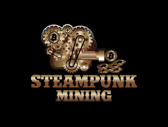 Steampunk Mining logo design by Donadell