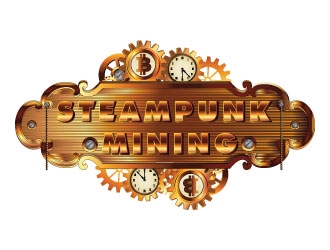 Steampunk Mining logo design by AYATA