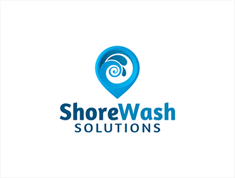 Shore Wash Solutions logo design by hole