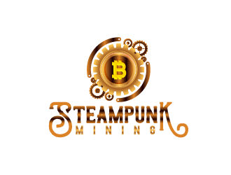 Steampunk Mining logo design by akupamungkas