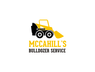 McCahill’s Bulldozer Service logo design by Meyda