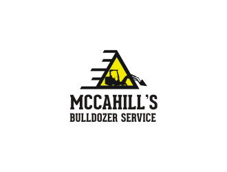 McCahill’s Bulldozer Service logo design by Meyda