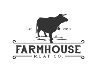 Farmhouse Meat Co. logo design by Eko_Kurniawan