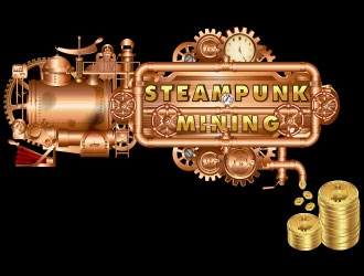 Steampunk Mining logo design by AYATA