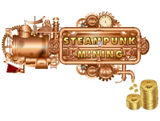 Steampunk Mining logo design by AYATA