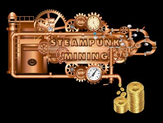 Steampunk Mining logo design by AYATA