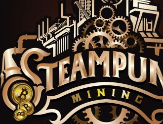 Steampunk Mining logo design by REDCROW