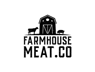 Farmhouse Meat Co. logo design by cholis18