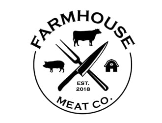 Farmhouse Meat Co. logo design by ingepro