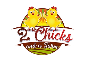 2 Chicks and a Farm logo design by XyloParadise