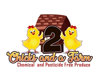 2 Chicks and a Farm logo design by XyloParadise