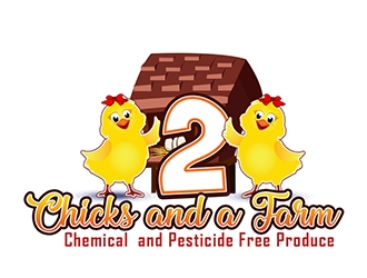 2 Chicks and a Farm logo design by XyloParadise