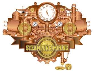 Steampunk Mining logo design by AYATA