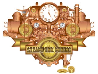 Steampunk Mining logo design by AYATA