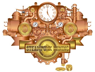 Steampunk Mining logo design by AYATA