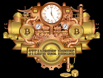 Steampunk Mining logo design by AYATA