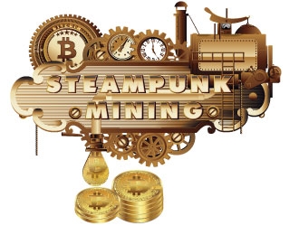 Steampunk Mining logo design by AYATA