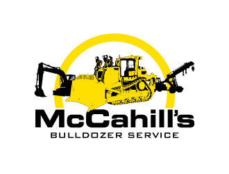 McCahill’s Bulldozer Service logo design by yurie