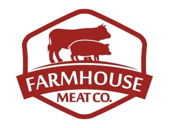 Farmhouse Meat Co. logo design by jaize