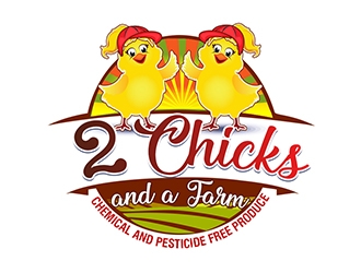 2 Chicks and a Farm logo design by XyloParadise