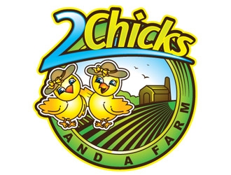 2 Chicks and a Farm logo design by shere