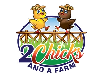 2 Chicks and a Farm logo design by shere