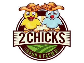 2 Chicks and a Farm logo design by shere