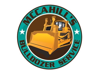 McCahill’s Bulldozer Service logo design by LucidSketch