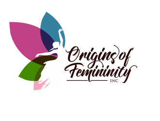 Origins of Femininity Inc. logo design by schiena